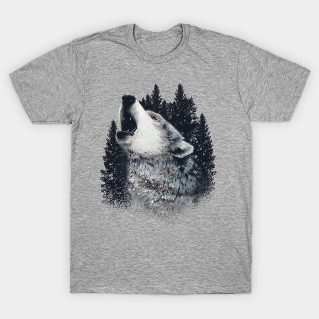 wolf T-Shirt by Chack Loon